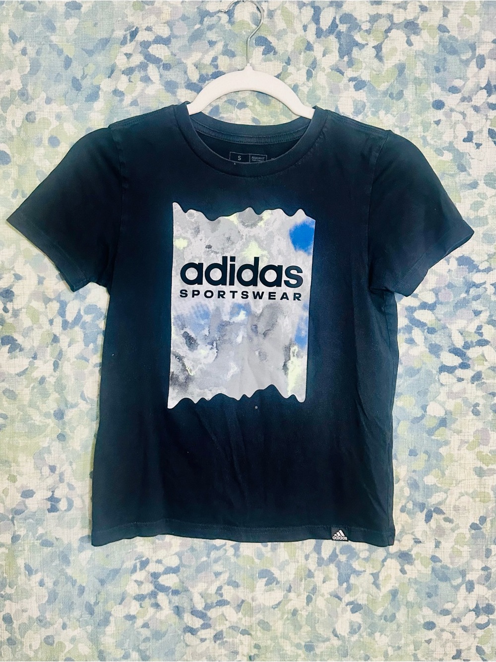 Adidas Sportswear Graphic Logo Tee Black Size Small